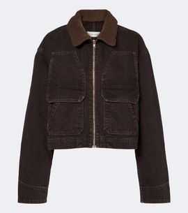 SLVRLAKE SLVRLAKE Atlas Worker shearling-trimmed denim jacket