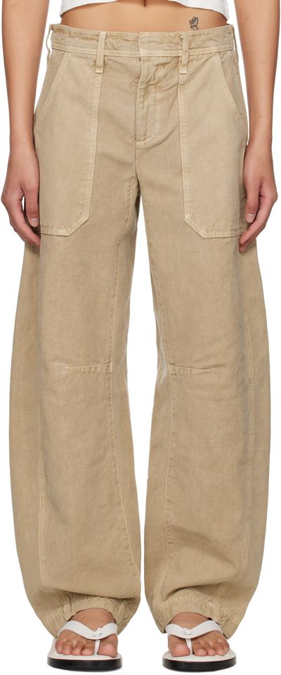 SLVRLAKE SLVRLAKE Beige Rookie Cargo Pants