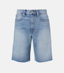 Slvrlake Slvrlake Bermuda Cut Off frayed denim shorts