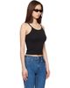 SLVRLAKE SLVRLAKE Black Fitted Rib Tank Top - 2