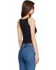 SLVRLAKE SLVRLAKE Black Fitted Rib Tank Top - 3