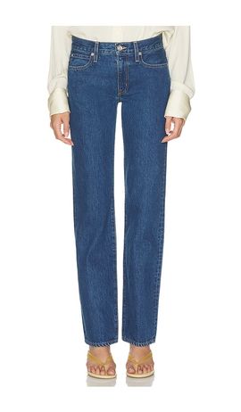 SLVRLAKE SLVRLAKE Chloe Low Rise Straight Leg Jean
