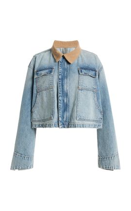 SLVRLAKE SLVRLAKE Conner Cropped Denim Worker Jacket