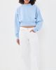 SLVRLAKE SLVRLAKE Crop Crew Sweatshirt Skyline Blue - 5