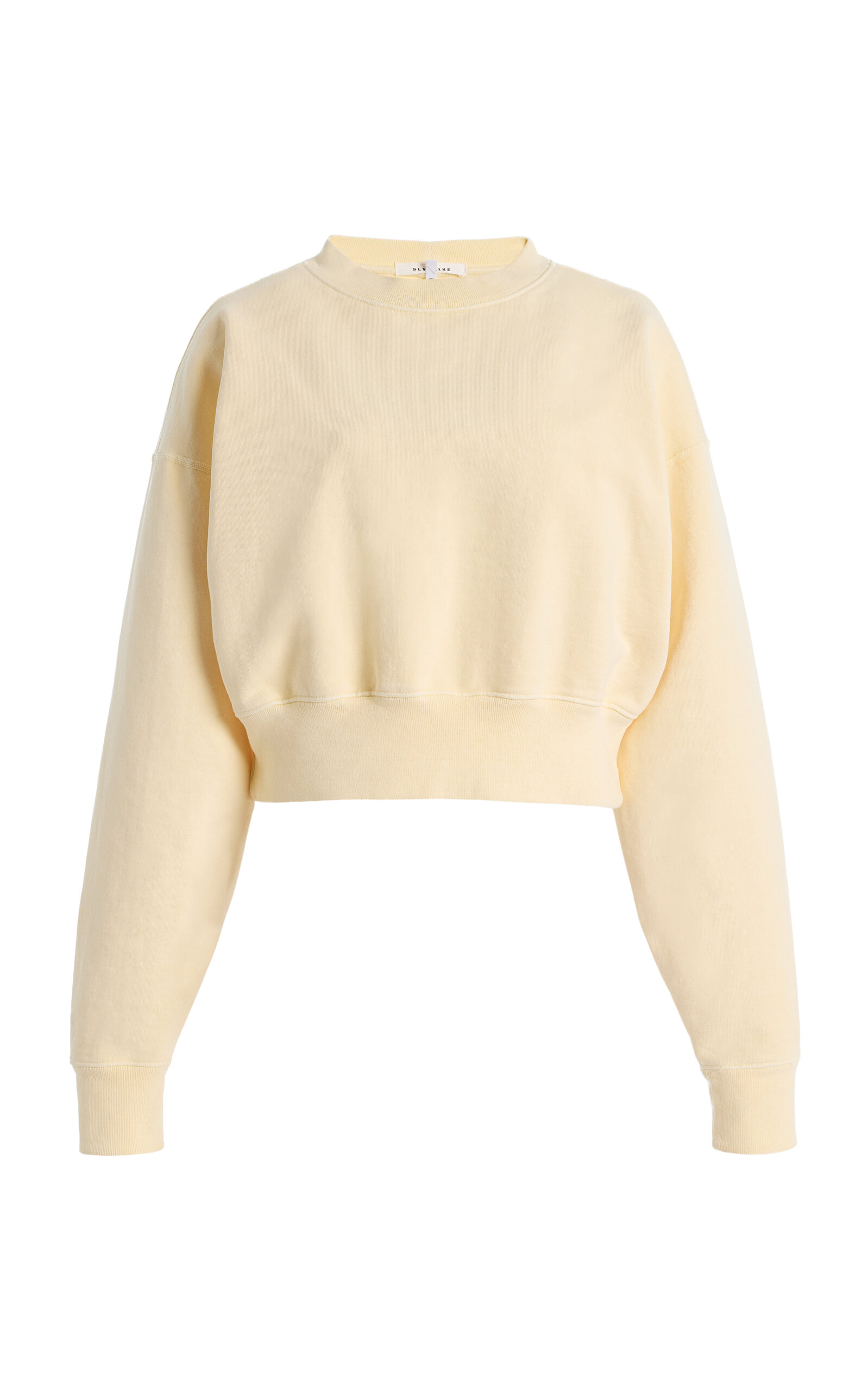 SLVRLAKE SLVRLAKE Cropped Cotton Sweatshirt