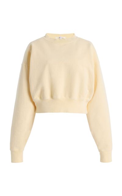 SLVRLAKE SLVRLAKE Cropped Cotton Sweatshirt