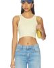 SLVRLAKE SLVRLAKE Cropped Rib Tank Top - 1