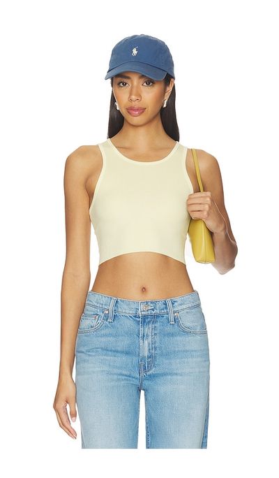 SLVRLAKE SLVRLAKE Cropped Rib Tank Top