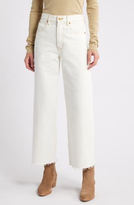 SLVRLAKE SLVRLAKE Grace High Waist Crop Wide Leg Jeans