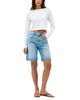 Slvrlake Slvrlake High Rise Bermuda Cut Off Jean Shorts in Hillhurst - 2