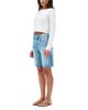 Slvrlake Slvrlake High Rise Bermuda Cut Off Jean Shorts in Hillhurst - 4