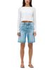Slvrlake Slvrlake High Rise Bermuda Cut Off Jean Shorts in Hillhurst - 6
