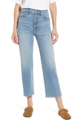 SLVRLAKE SLVRLAKE London High Waist Crop Straight Leg Jeans