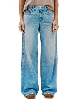 Slvrlake Slvrlake Mica Low Rise Wide Leg Jeans in Roll The Dice