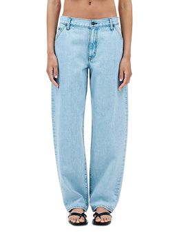 Slvrlake Slvrlake Miles Worker Pant Mid Rise Jeans in Catalina Breeze