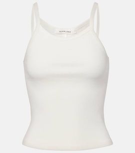 Slvrlake Slvrlake Ribbed-knit cotton tank top