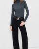 SLVRLAKE SLVRLAKE Supima Turtleneck Tee Washed Black - 5