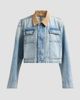 SLVRLAKE Women's Conner Denim Crop Worker Jacket - 1