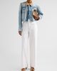 SLVRLAKE Women's Conner Denim Crop Worker Jacket - 2
