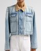 SLVRLAKE Women's Conner Denim Crop Worker Jacket - 5