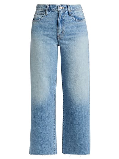 SLVRLAKE Women's Grace Wide-Leg Crop Jeans