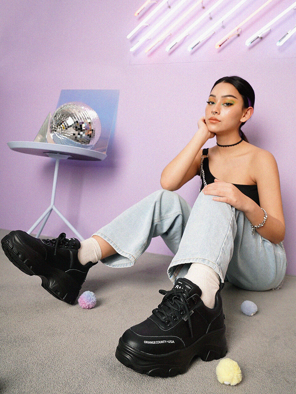SMA SHOES Monica Sneakers Black