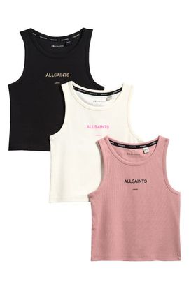 smALLSAINTS by ALLSAINTS smALLSAINTS by ALLSAINTS Kids' 3-Pack Assorted Logo Tanks