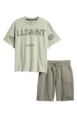 smALLSAINTS by ALLSAINTS smALLSAINTS by ALLSAINTS Kids' Biggie Oversized Cotton Graphic T-Shirt & Shorts Set