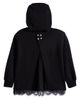 smALLSAINTS by ALLSAINTS smALLSAINTS by ALLSAINTS Kids' Lace Trim Split Back Cotton Blend Hoodie - 4