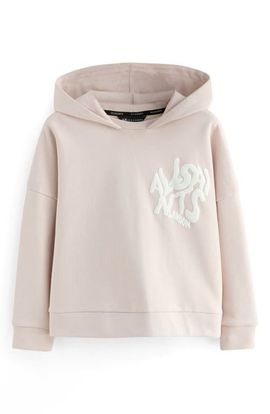 smALLSAINTS by ALLSAINTS smALLSAINTS by ALLSAINTS Kids' Oversize Floral Heart Logo Cotton Hoodie