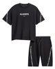 smALLSAINTS by ALLSAINTS smALLSAINTS by ALLSAINTS Kids' Oversize Logo Tape Cotton T-Shirt & Shorts Set - 1