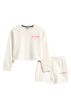 smALLSAINTS by ALLSAINTS smALLSAINTS by ALLSAINTS Kids' Underground Sweatshirt & Shorts Set