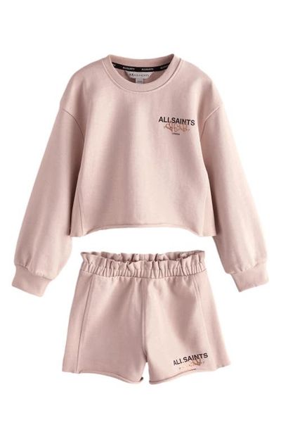 smALLSAINTS smALLSAINTS Kids' Heart Graphic Sweatshirt & Shorts Set