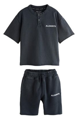smALLSAINTS smALLSAINTS Kids' Washed Henley Tee & Shorts Set