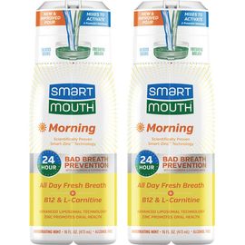 SmartMouth SmartMouth Advanced Liposomal Zinc-Activated Morning Mouthwash 16 fl oz Each, 2-Pack