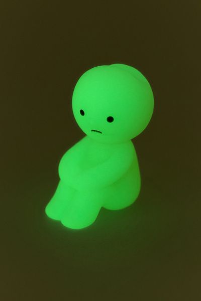 Smiski® Smiski Glow-In-The-Dark ZipperBite Figure in Hugging Knees at Urban Outfitters