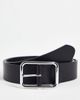 Smith And Canova Smith & Canova leather square buckle belt in black - 1
