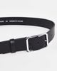 Smith And Canova Smith & Canova leather square buckle belt in black - 2