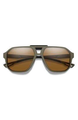 Smith Smith Truss 57mm ChromaPop™ Polarized Aviator Sunglasses