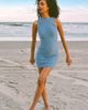 Smucky Smucky Lily Sleeveless Wool Blend Mini Dress in Dusty Blue, Women's at Urban Outfitters - 1
