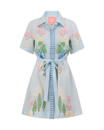 SMWR. By The Somewhere Co SMWR. By The Somewhere Co Swan Lake Mini Shirt Dress