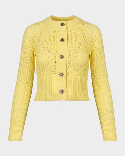 Smythe Crochet Crewneck Cardigan