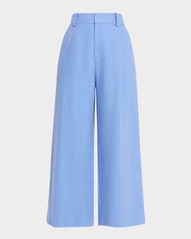Smythe Linen Cropped Pants