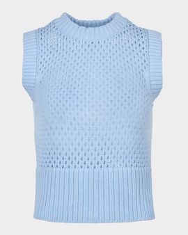 Smythe Mesh Knit Sweater Vest