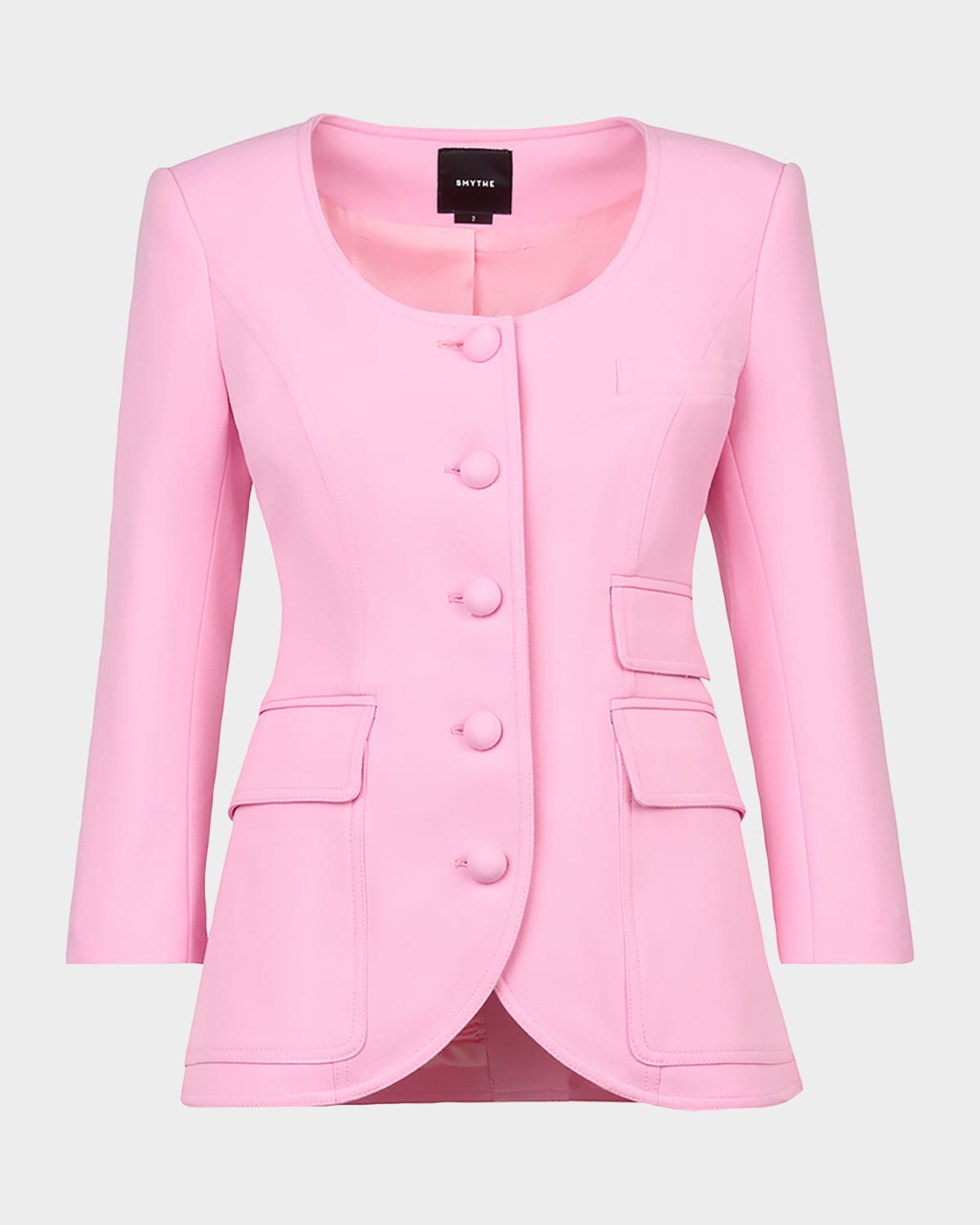 Smythe Single-Breasted Portrait Neck Blazer