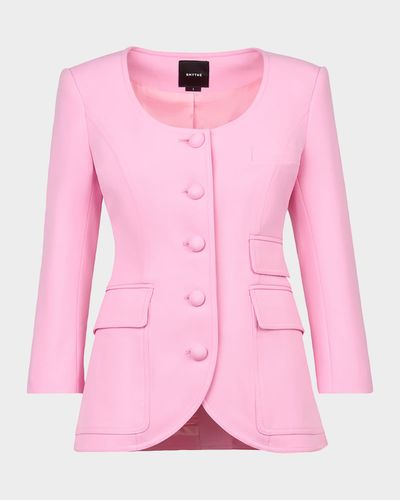 Smythe Single-Breasted Portrait Neck Blazer