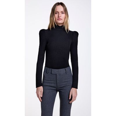 Smythe Smythe Box Pleat Knit Top