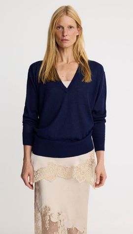 Smythe Smythe Boyfriend V-Neck Sweater