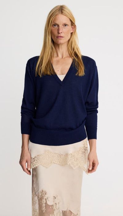 Smythe Smythe Boyfriend V-Neck Sweater