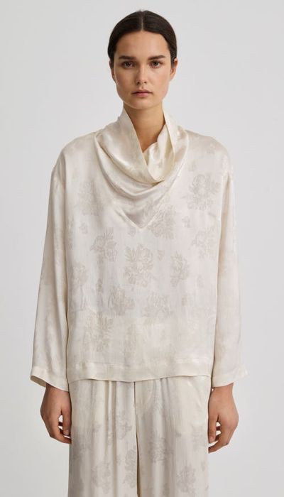 Smythe Smythe Cowl Neck Blouse